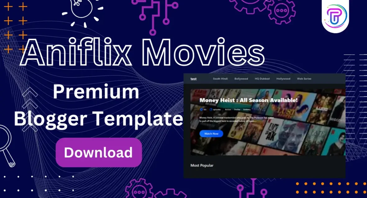 Aniflix Movies Premium Blogger Template Free Download