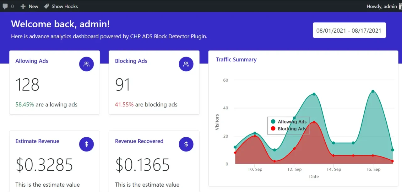 CHP Ads Block Detector screenshot 1